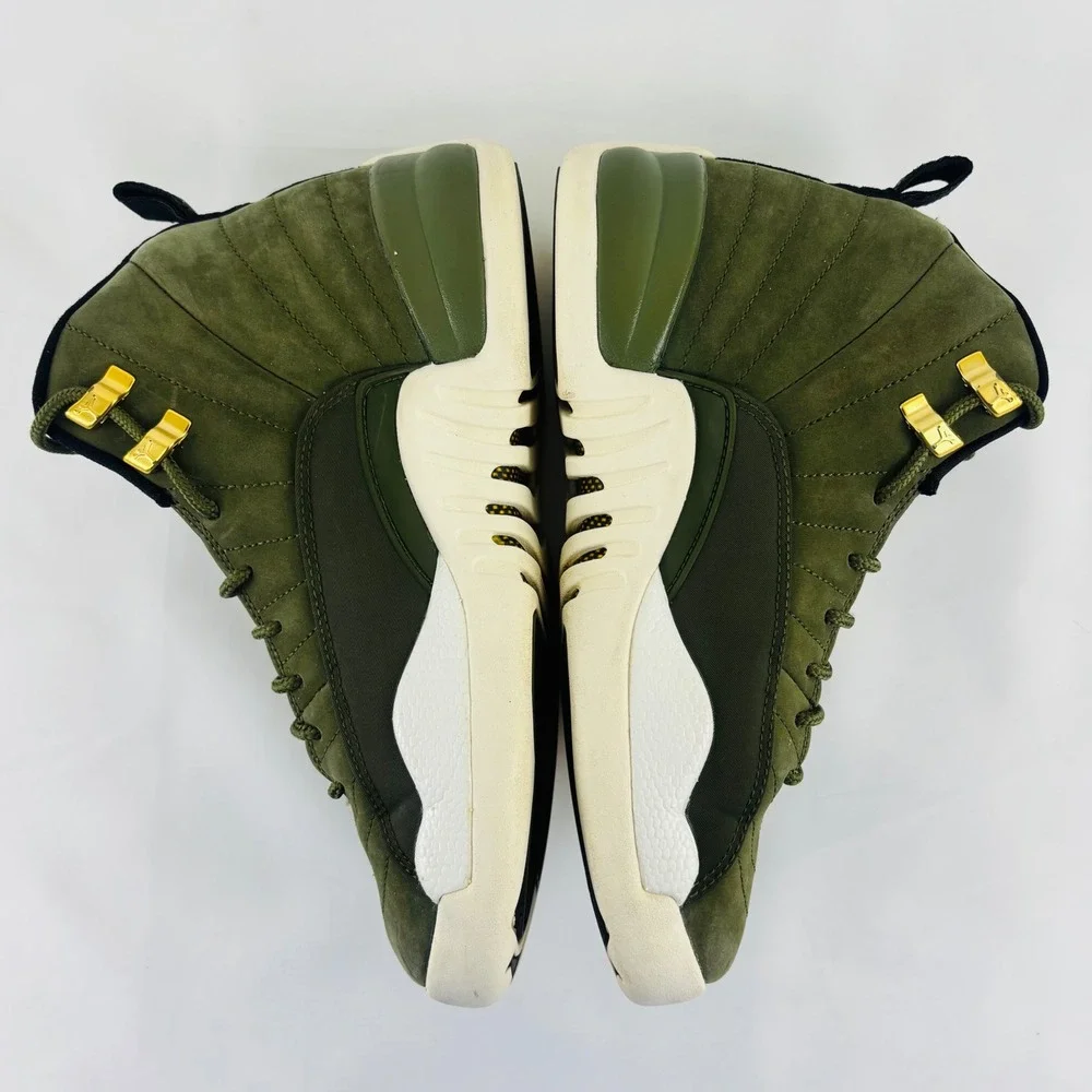 Nike Air Jordan 12 Retro Olive Green CP3 Class of 2003 Shoes Size 6Y 153265-301